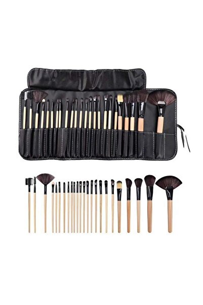 Munico 24 Parça/Set Profesyonel Makyaj Fırçası Setleri Kozmetik Fırçalar Kaş ...