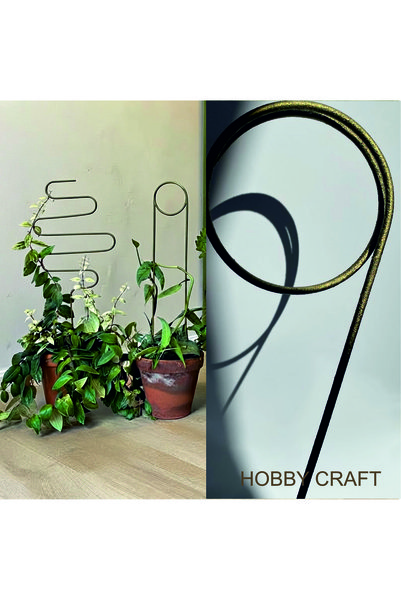shop Bitki Destek Çubuğu | 50 cm * 1 Adet - Metalik Yağ Yeşili , Artizan Doku...
