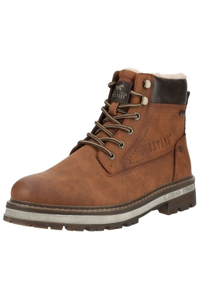 Mustang Herren Stiefelette Winterschuhe 15M0091001 Braun 205 Cognac Kunstleder