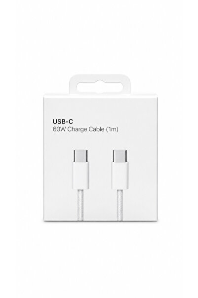 ULTRATEKNO 60W Type-C to Type-C Şarj ve Data Kablosu 1 Metre Örgülü iPhone 15 16 17 Samsung S22 S23 S24 S25 Uyumlu