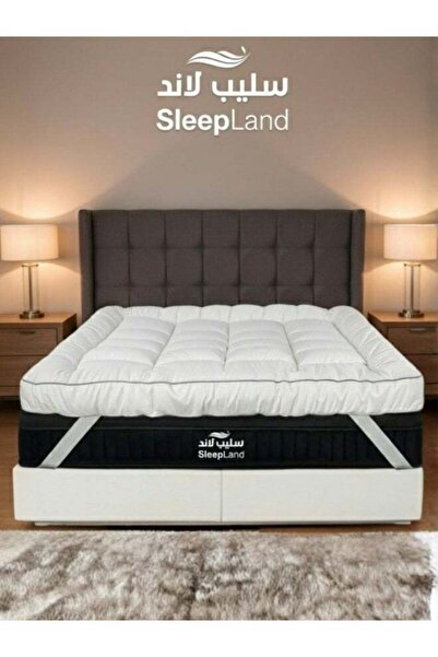 SLEEPLAND لباد فندقي مقاس 200×180 سم ارتفاع 14 سم