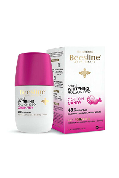 Beesline مزيل عرق رول أون مبيض - برائحة حلوى القطن - 50 مل