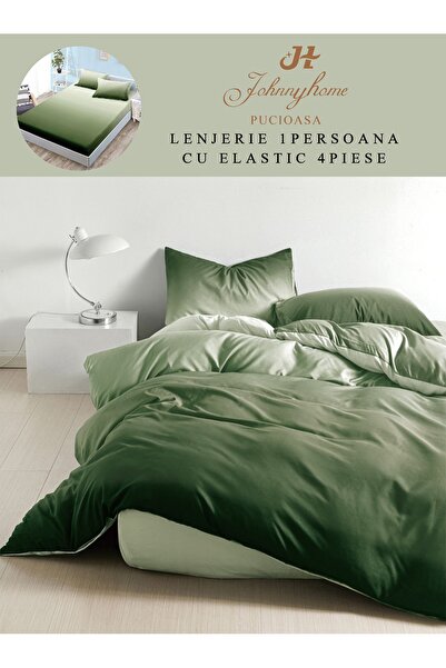 CasaDesteapta.ro Duvet Cover Set 1 Person 4 Pieces with Stretchy 155x200 cm, ...