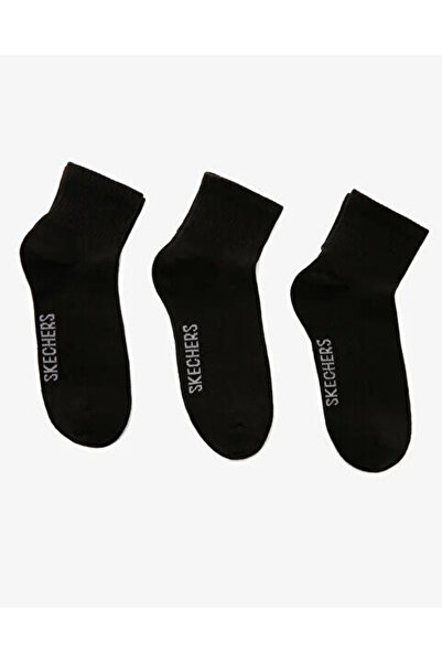 SKECHERS U Nopad Mid Cut 3 Pack Sock Siyah Çorap S192139-001