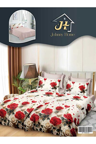 CasaDesteapta.ro Комплект сатенени памучни пликове за завивка за двама, 7 час...
