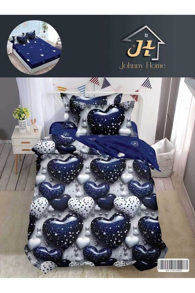 CasaDesteapta.ro Комплект спално бельо за един човек, 4 части, с ластик, 155x...