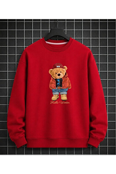 orwen life est. 2022 Unisex Plush Teddy Bear Printed Crew Neck Sweatshirt – W...