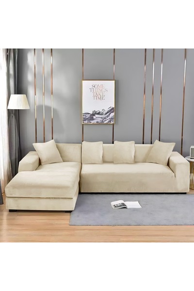 CasaDesteapta.ro Husă Colțar Catifea cu Elastic 140-180 cm, Model D-03 - Premium