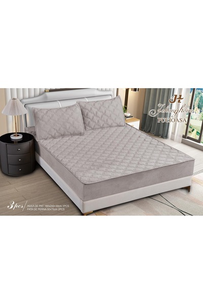 CasaDesteapta.ro Husă Matlasată Topper 2 Persoane cu Elastic 180x200 cm, Mode...