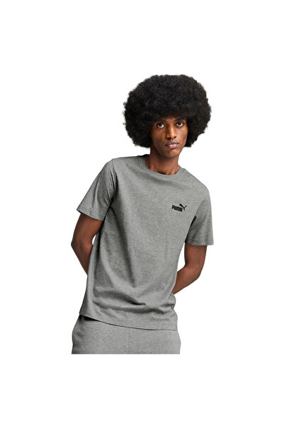Puma T-shirt Ess Small No. 1 Logo Tee, Gray, Men