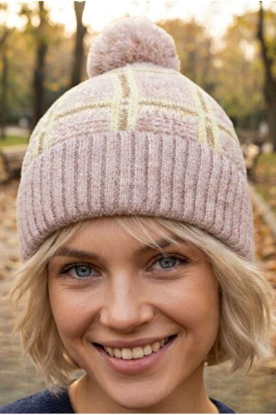 Mood Agenda Women's Pompom Knitted Knitwear Beanie with Lining Inside, Winter...