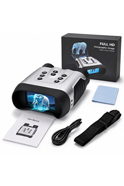 ANDCRIS ®   Binoclu digital cu vedere nocturnă 4K, NV2188, fotografii de 36 M...