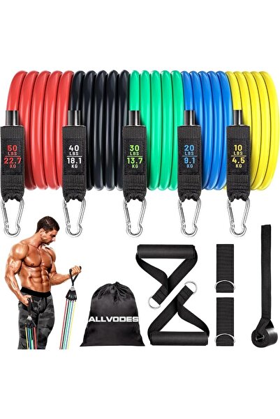 GENERAL Resistance Bands, Resistance Band Set, Workout Bands, Exercise Bands ...