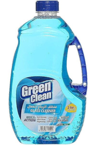 Green Clean منظف الزجاج - أزرق - يعطي لمعانًا خالٍ من الخطوط للنوافذ والمرايا...