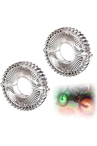 GENERAL 2Pcs Cycling Hub Lights USB Rechargeable Bike Wheel Light, Waterproof...