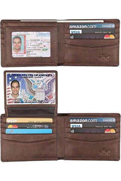 HIMI Wallet for Men-Genuine Leather RFID Blocking Bifold Stylish Wallet With ...