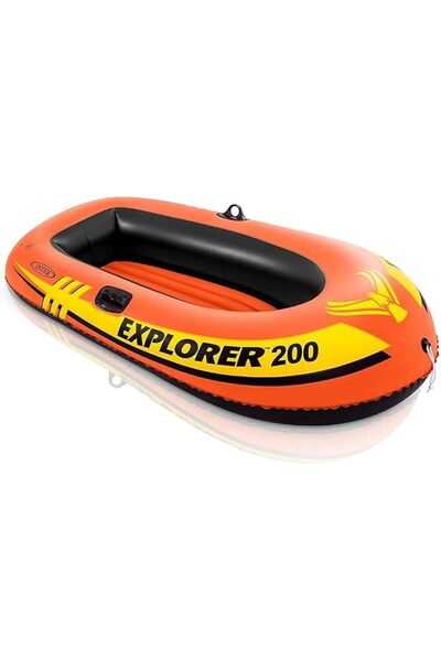 Intex Explorer 100 Inflatable Boat - 147 x 84 x 36 cm - Orange