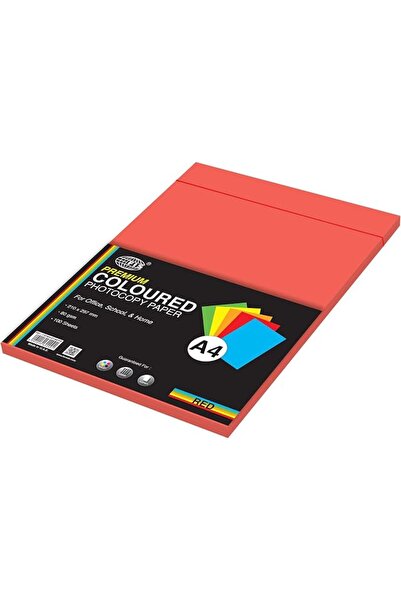 Fishbender FIS Premium Color Photocopy Paper, 100 Sheets, 80 gsm, Premium Red...