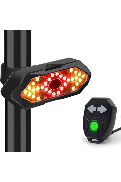 wisfunlly ضوء خلفي للدراجة، إشارة انعطاف LED مع تحكم عن بعد، ضوء خلفي قابل لإ...