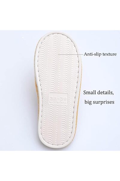 AioTio Fabric Slippers Indoor and Outdoor Slippers, Non-Slip Four Seasons Soft Bottom Slippers, Coup