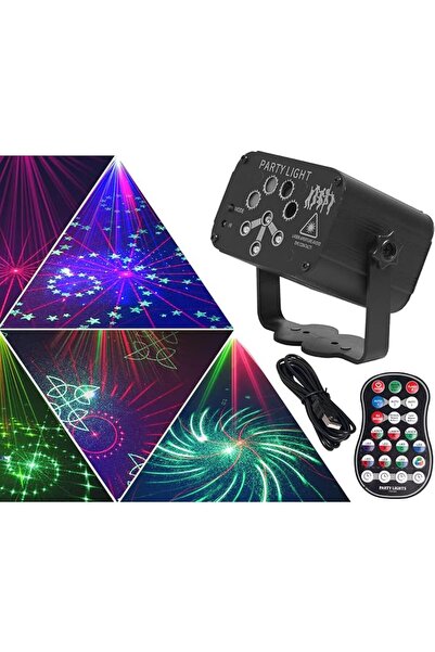 AMINAC Disco Lights Party Lights,120 Patterns Wireless LED Sound Activated RG...
