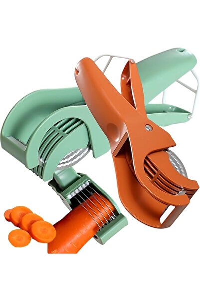 GENERAL Tzowac 2-in-1 Manual Vegetable Slicer, 2-in-1 Stainless Steel Food Ch...