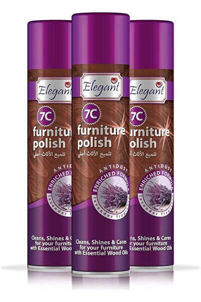 AFS Elegant ملمع أثاث أنيق - لون لافندر رائع - 300 مل - عبوة من 3 قطع - زيوت ...