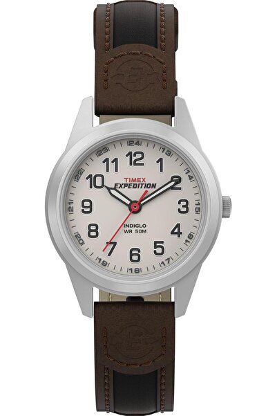 Timex ساعة نسائية معدنية صغيرة الحجم مقاس 26 ملم من إكسبيديشن