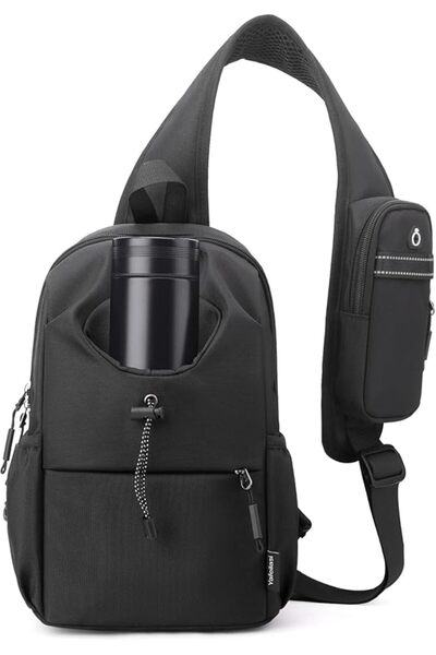 AZONEE Long Strap Backpack for Men and Women, Mini Waterproof Backpack for Hi...