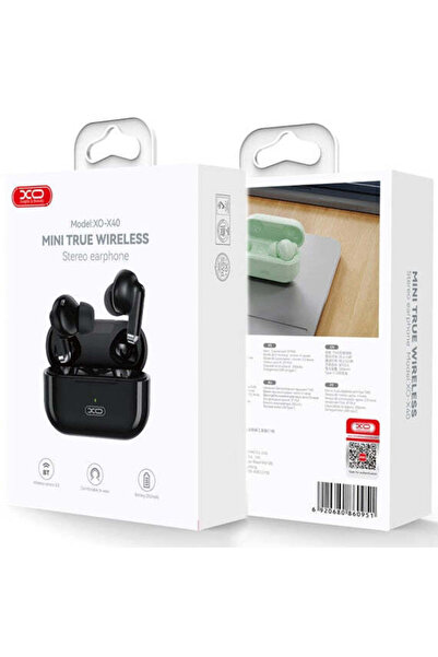 Xo Design Bluetooth handsfree X 40, TWS, BT 5.3 - Negru