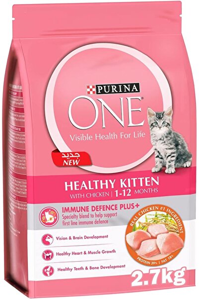 Purina One ® قطط صحية مع دجاج (1-12 شهرًا) 2.7 كجم