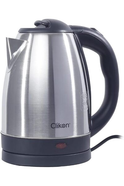 CLIKON غلاية كهربائية من الفولاذ المقاوم للصدأ 1.8 لتر - 1500 واط Ck5130، فضي