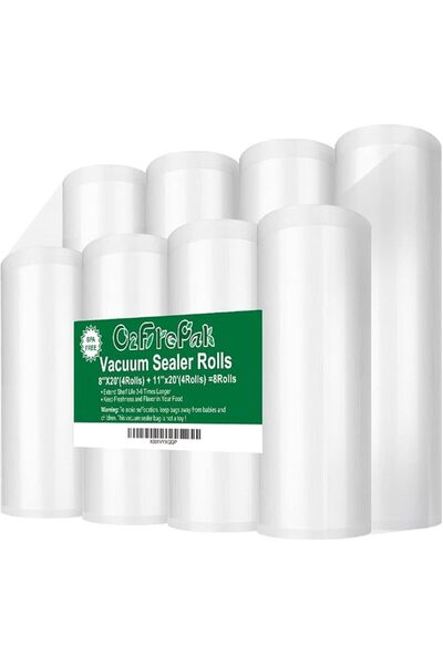 GENERAL O'To Freebake 8Rl Vacuum Bag Rolls 8" X 20' (4) + 11" X