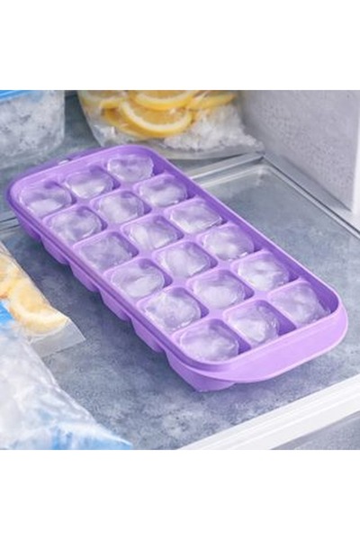 CBD CORAL BEST DEALS Cutie Lila pentru 18 Cuburi de Gheata, 25.5x11x3cm, Plastic