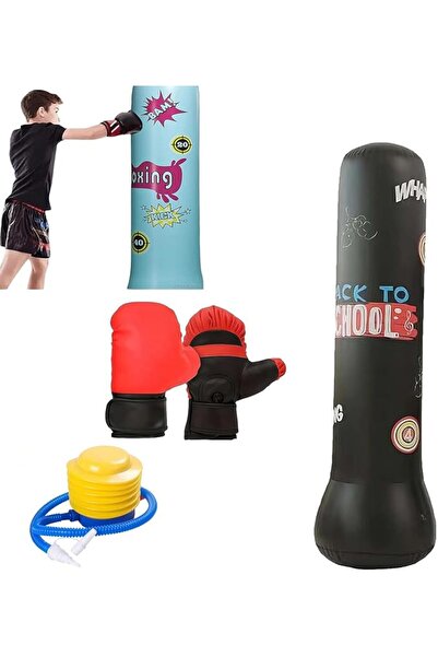 EXCEFORE Durable Inflatable Punching Bag for Kids and Adults - Free Standing ...