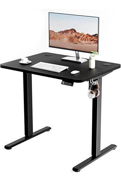 Ergomaker Electric Height Adjustable Standing Desk 80x60cm (31.5"x23.6"), Sit...