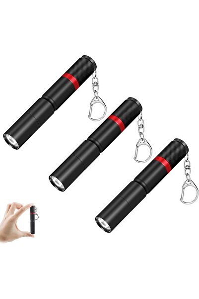 NALACAL Small Mini Single Mode LED Bulk Flashlight, AAA Battery Powered, Elas...
