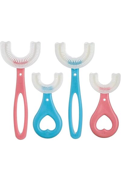 ECVV Tooth Clean Brush 4Pcs U- Shape Oral Dental Hygiene Brushes Cleaning Too...