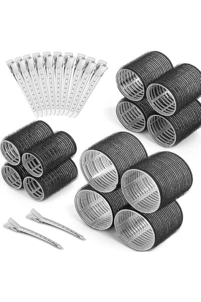 rayyan Thermal Rollers, Jumbo Curlers With Clips Set for Long, Medium, Short ...