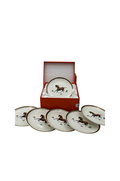 B&D Coupe Plate 6 Inch Set 6 Pcs – Elegant Small Serving Plates for Desserts,...