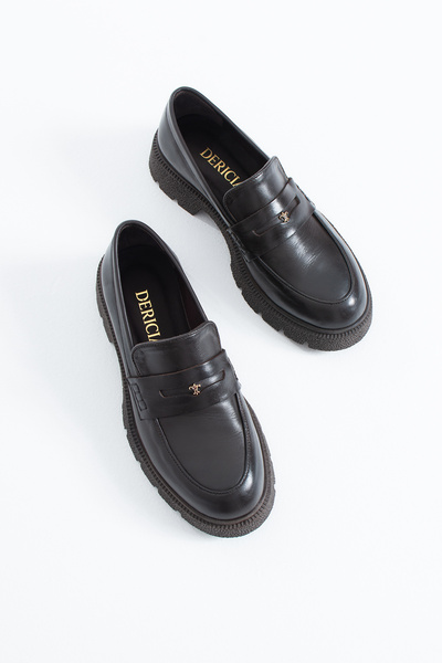 dericia shoes Dervon Women's Genuine Leather Casual Loafer Shoes