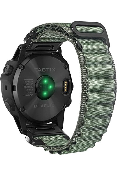 GENERAL Compatible With Garmin, Rugged Woven Nylon Sport Band with G-hook Wat...