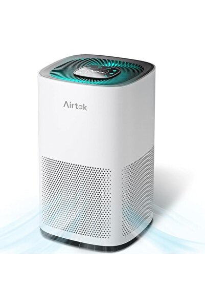 AIRTOK أجهزة تنقية الهواء للغرف الكبيرة مع فلتر HEPA حقيقي H13 لغرف النوم وال...
