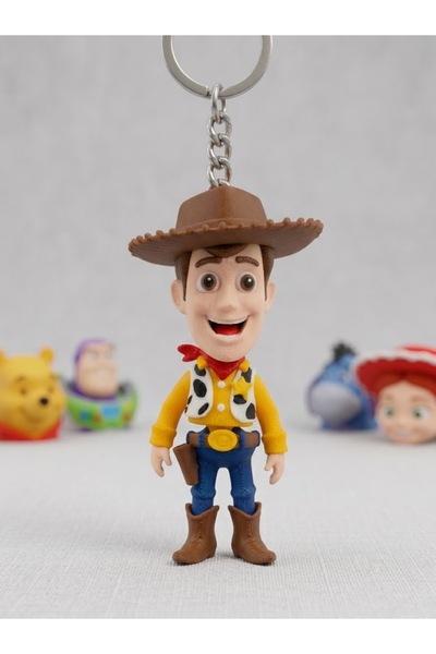 Woody Kovboy Anahtarlık Ve Çanta Süsü - Hareketli Eklem Hediyelik Aksesuar