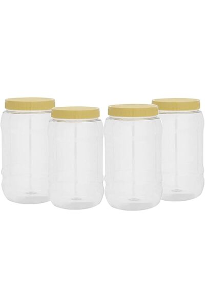 ROYALFORD 4Pc Round Pet Jar Combo Set-2000ml1X16