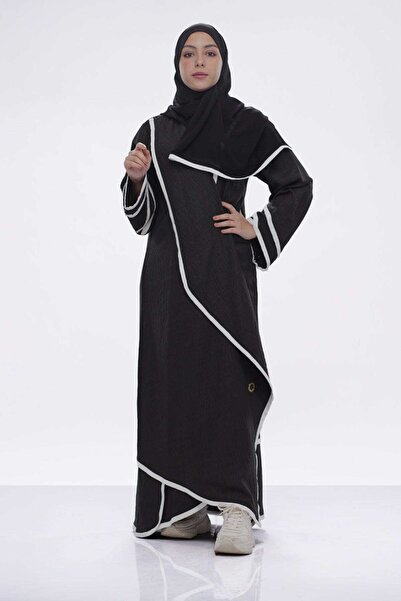 FASHION عباءة ملفوفة بأكمام طويلة