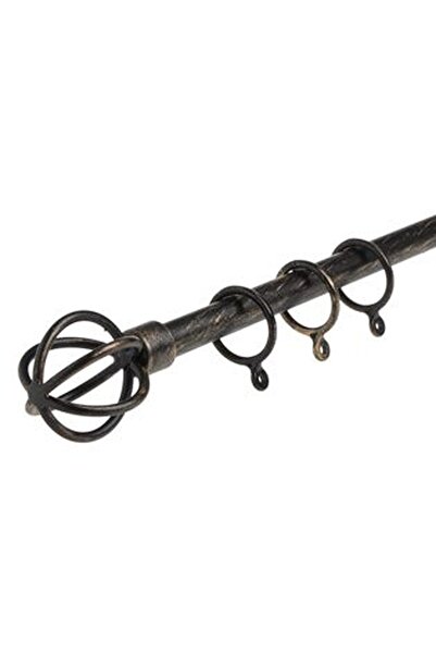 CBD CORAL BEST DEALS Galerie pentru Perdele Extensibila Metalica Neagra Brush...