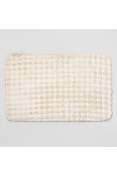 CBD CORAL BEST DEALS Covoras Decorativ din Imitatie de Blana Off White Dungi ...