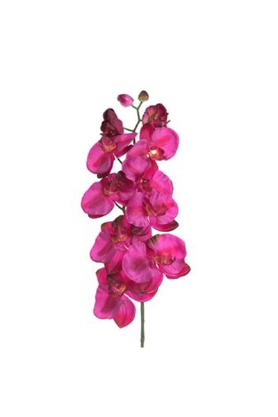 CBD CORAL BEST DEALS Floare Artificiala cu Tulpina Lunga Orhidee Fucsia 100cm