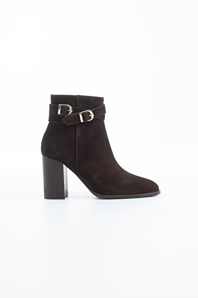 dericia shoes Allegri Women's Genuine Leather Suede Thick Heeled Boots